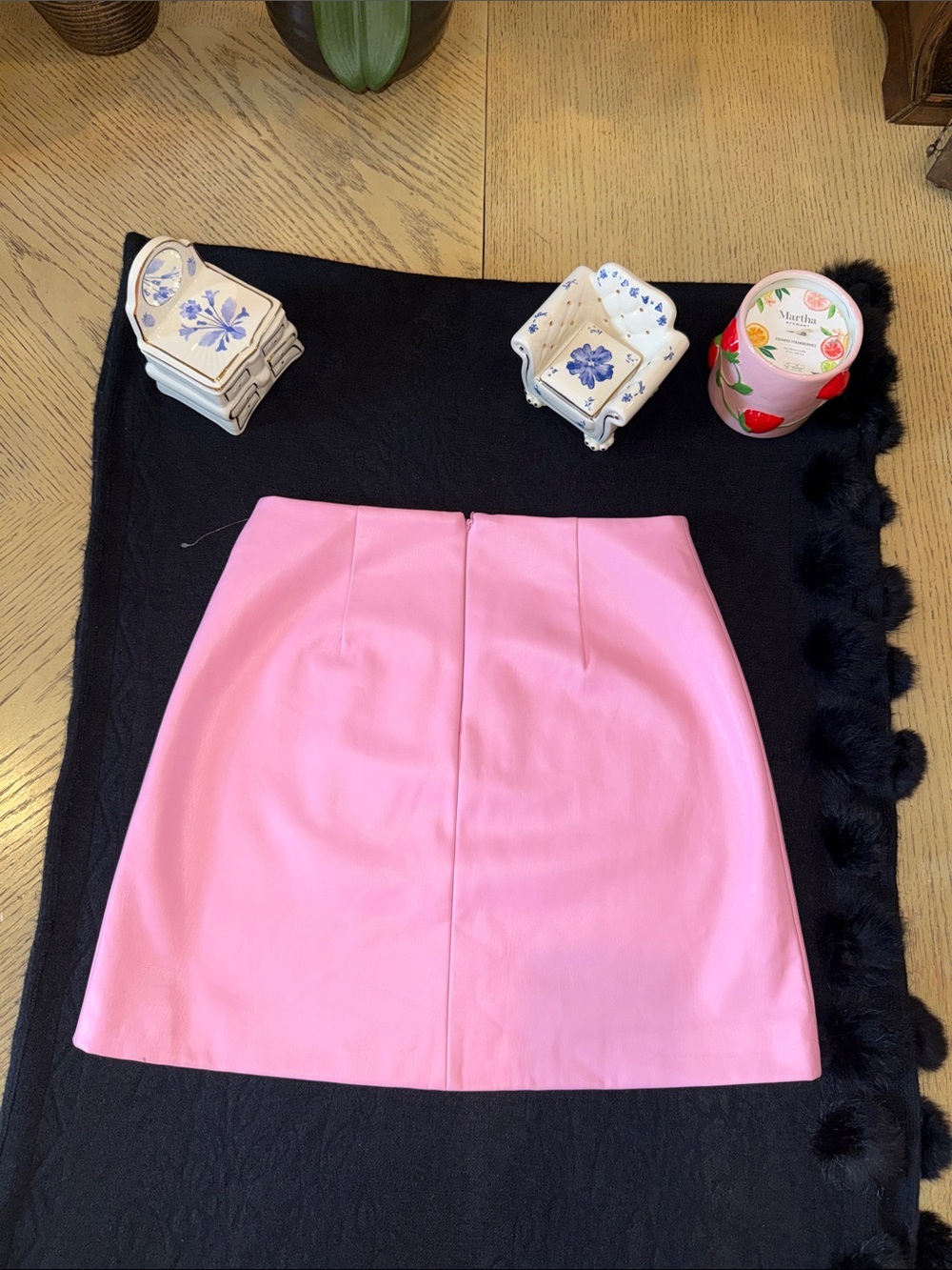 Anthropologie Barbiecore Micro Mini Faux Leather Skirt in
Pink